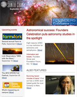 September 2012 Newsletter screenshot