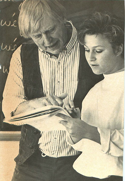 Bill Shipley, with student
