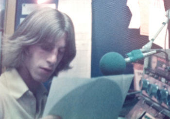 Paul Gilbert as a UCSC student broadcaster.