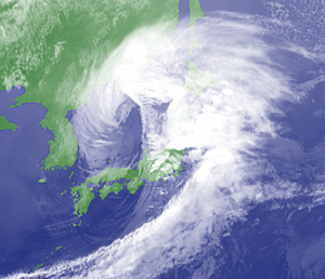 satellite image of storm
