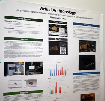 Virtual anthropology research poster