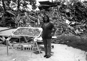 By The Remains Of The House Built By Her Father, Lower Ninth Ward, 2006 (Lewis Watts)