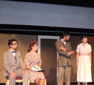 A scene from a past performance of UCSC's International Playhouse.