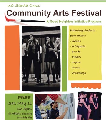 poster fo community arts festival