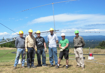 antenna crew at East Field