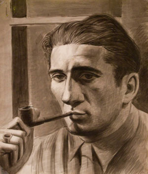 Self Portrait, 1940, ink wash