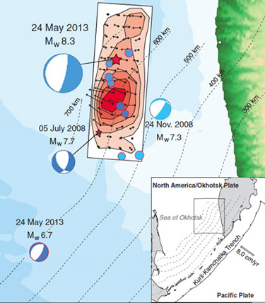 map of earthquake location