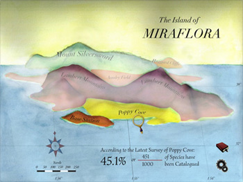 map of Miraflora island