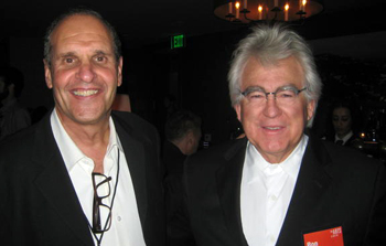 UC Santa Cruz arts dean David Yager, left, with Ron Yerxa at a Film Symposium hosted by th