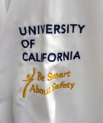 lab coat logo - be smart about safety