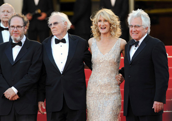 Albert Berger, Bruce Dern, Laura Dern, and Ron Yerxa at the Cannes Film Festival
