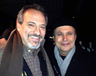 avid Cuthert, chair of the UC Santa Cruz Theater Arts Department (left) with Billy Crystal