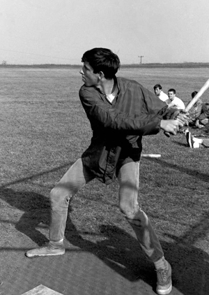 Pioneer class member Jock Reynolds playing baseball, 1966 (photos courtesy of UC Santa Cru