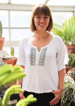 Student Jennifer Thompson (Cowell ’15, plant sciences) spent a year doing research into th