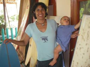 UC Santa Cruz Environmental Studies Professor Erika Zavaleta Erika Zavaleta with her son, 