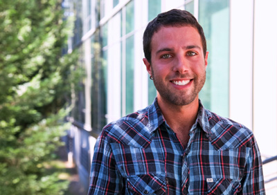UC Santa Cruz grad student Dustin Adams's app allows someone who is visually impaired to n