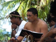 Local islander John Rulmal Jr., who is playing a major role in the conservation project