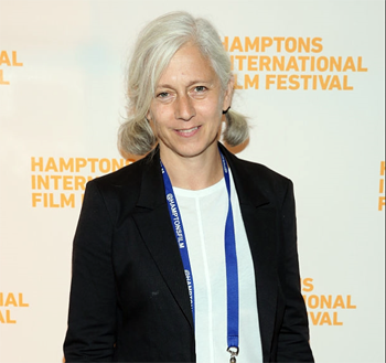 UC Santa Cruz associate professor of art Dee Hibbert-Jones at the The Hamptons Internation