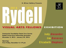 An exhibition at the r. blitzer gallery featuring the art of the 2014-15 Rydell fellows in