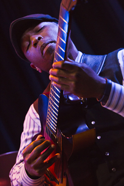 Guitarist Terrence Brewer takes a solo