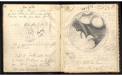 Barnard Notebook, Page 91, 1894 (Courtesy of the Lick Observatory Collections)