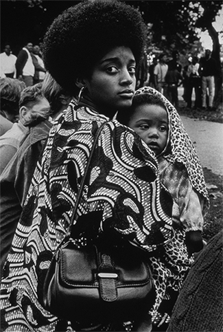 Ruth Marion Baruch, Mother and Child, Free Huey Rally, 1968 (Black Panther series)