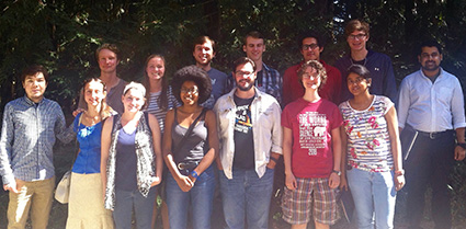 group photo of new graduate students