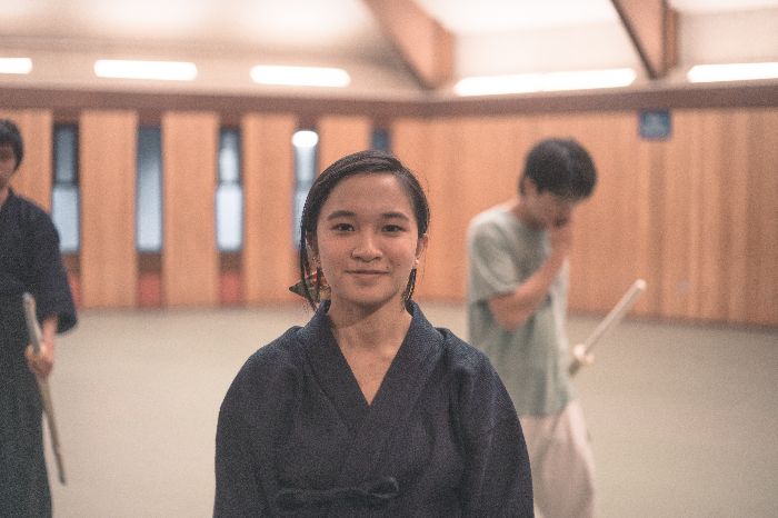 Sabrina Tran, 19, studied kendo as an exchange student in Japan. (Photos by Yin Wu)