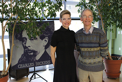 John Jordan, director and co-founder of the Dickens Project, shown with new UC Santa Cruz 
