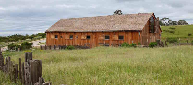 Photo of restored Cowell Hay Barn