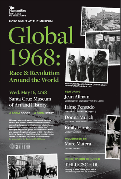 uc santa cruz humanities global 1968 event poster