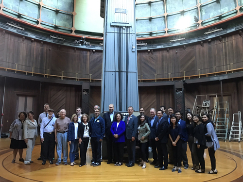 Campus officials and local leaders at Lick Observatory