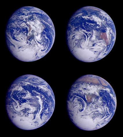 Earth images courtesy of NASA