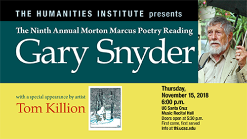 gary snyder poster for The Humanities Institute