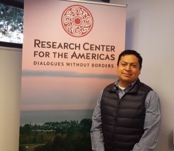 Photo of Isai Ambrosio at the Research Center for the Americas
