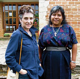 Judith Aissen, with Nikte Maria Juliana Sis Iboy, a native speaker of Achi, a Mayan langua