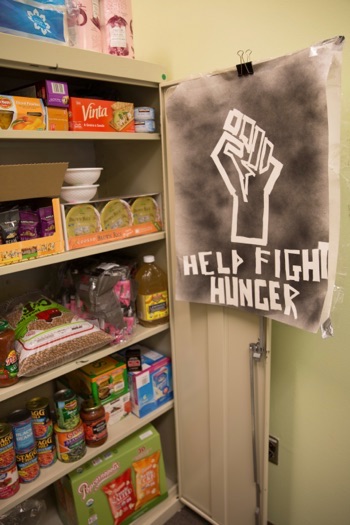 Photo of the food pantry in Hahn Student Services