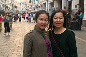 Christina and Lily Yu in Hainan China