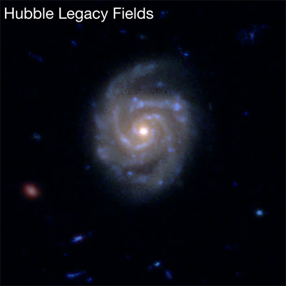 Hubble image of disk galaxy