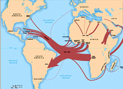 Overview of the slave trade out of Africa (courtesy of Voyages: The Trans-Atlantic Slave T