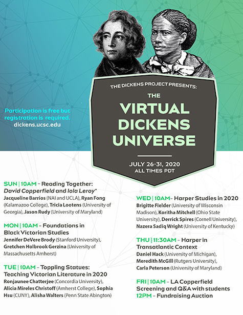 UCSC's Virtual Dickens Universe poster