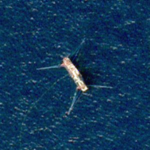 satellite image of fishing vessel