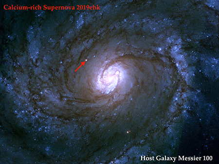 spiral galaxy host of supernova