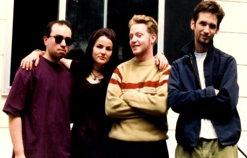 Thompson with his band, Faded, which he played with after graduating in 1995. (Photo by Ch
