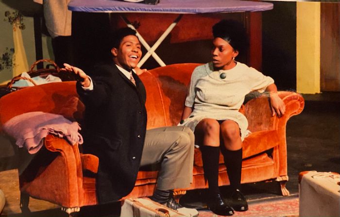 Raisin in the Sun by Lorraine Hansberry. Left to right: Jerome W. Reed lll (Oakes '18, art