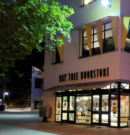 Outside view of Bay Tree Bookstore