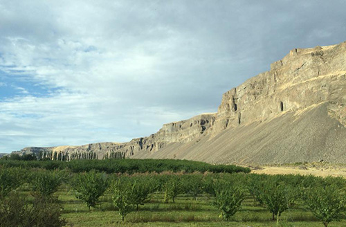 cliffs in channeled scablands
