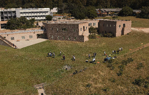 Drone imagery from Saturday's Drone Flying Demonstration, where alumni learned to fly the 