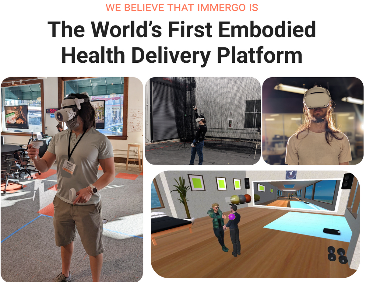 Snapshots of users interacting in the Immergo Labs platform