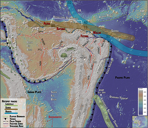 map of seafloor in south pacific